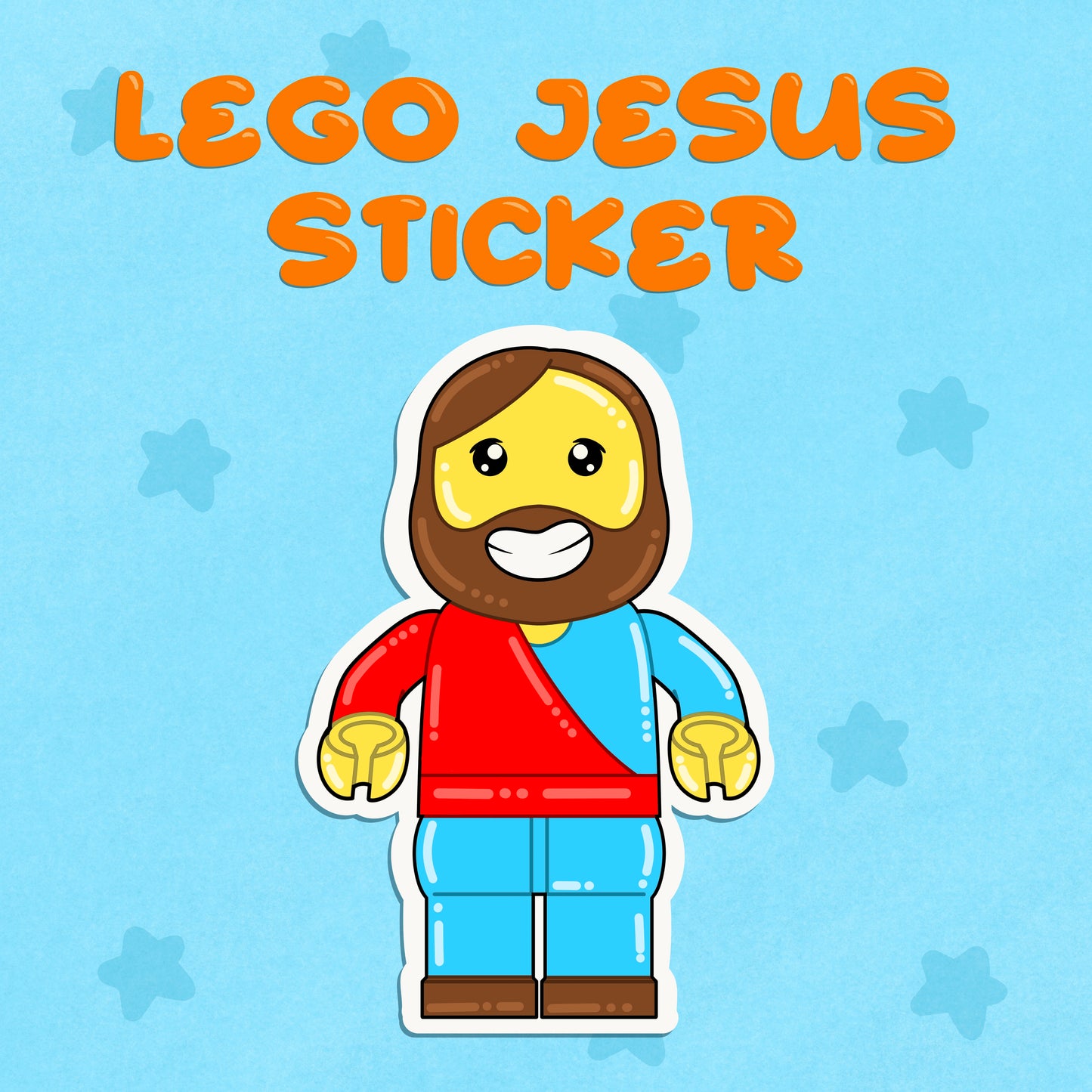 Lego Jesus Sticker