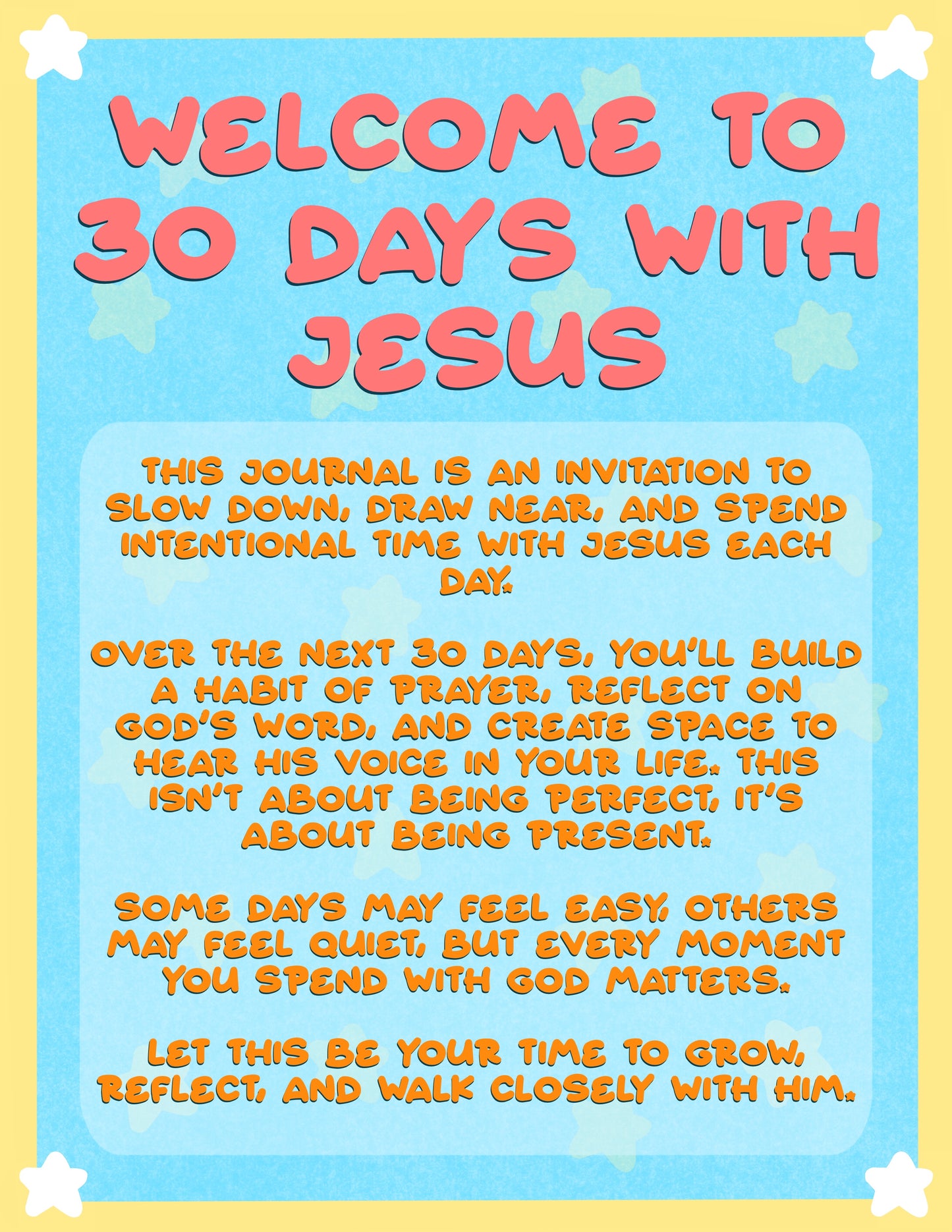 30 Days With Jesus (Digital Journal)