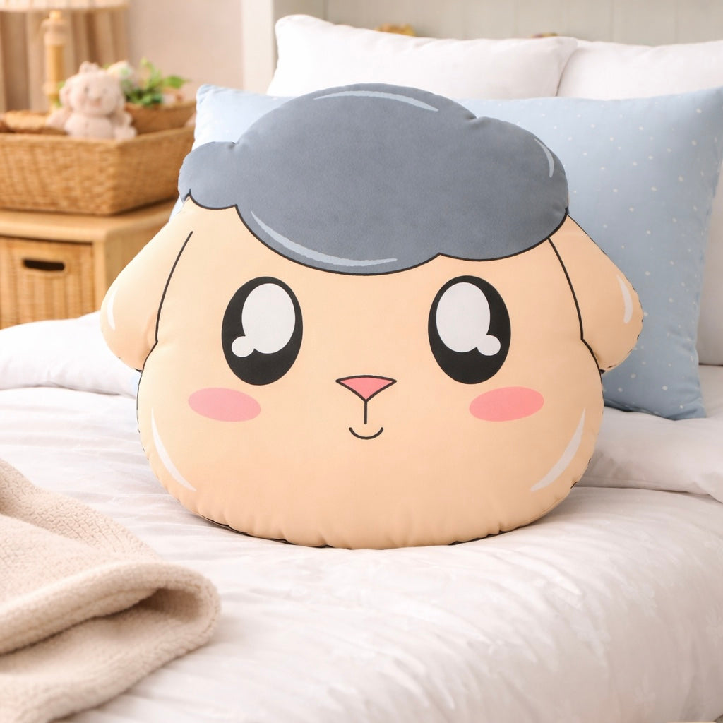 Mr. Sheep Face Shaped Pillow