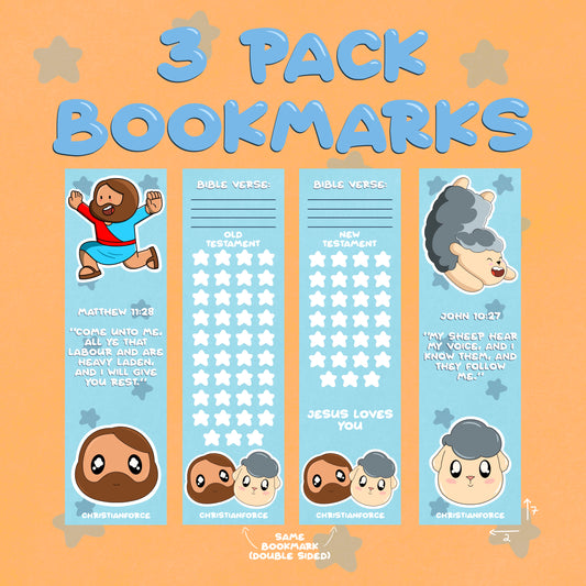 Jesus and Mr. Sheep 3 pack bookmark