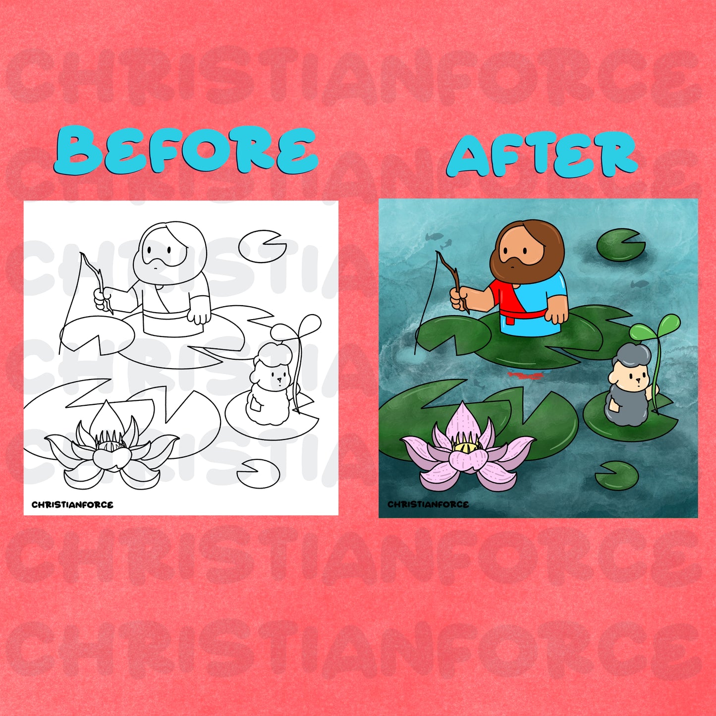 5 Coloring Pages (Digital Pages)